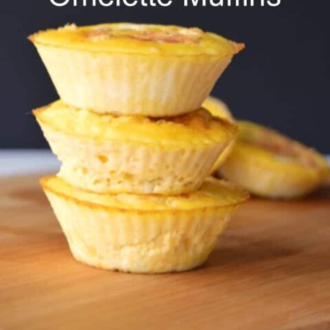 Ready made breakfasts are vital in our house and these easy omelette muffins are the perfect protein packed breakfast on the go! Add your favorite omelette ingredients to the recipe for a perfect result every time!