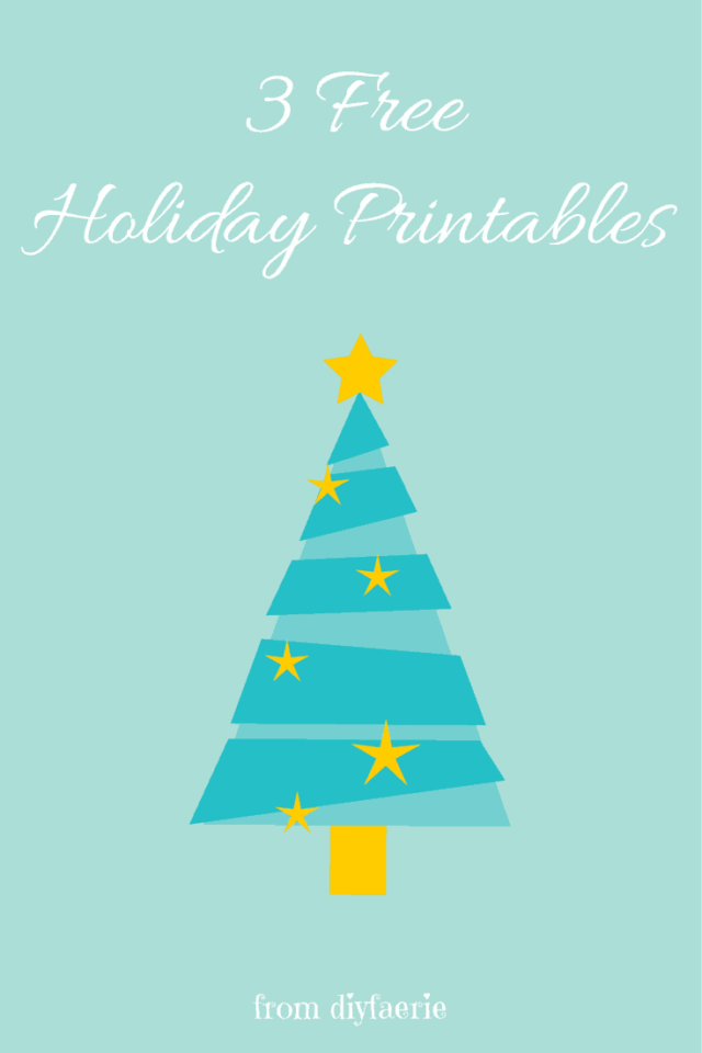 3 Free Holiday Printables - Cook. Craft. Love.