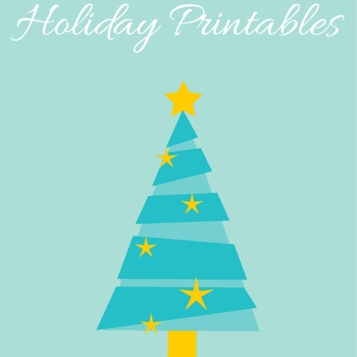 3 Free Holiday Printables are perfect to start decorating for Christmas!