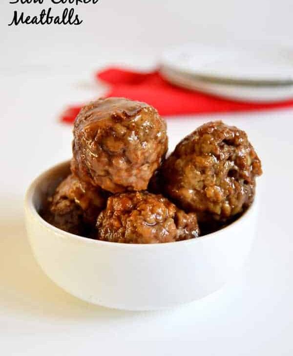 Sriracha and honey come together perfectly as the sweet and spicy sauce covering homemade meatballs! Simmer them all day in the crock pot for an easy but flavorful appetizer!