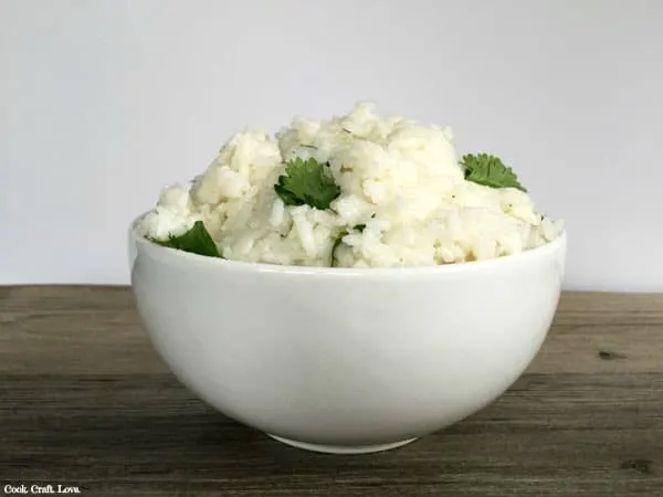 Cilantro lime rice is an easy and delicious side dish perfect for your next Mexican feast! And with only 3 ingredients it's sure to be a crowd pleaser!