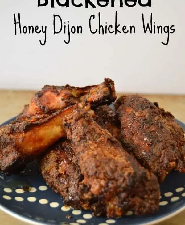 Adding a little extra char to these blackened honey dijon chicken wings only adds another depth of flavor that will have you wanting to blacken all your chicken wings! Bake these chicken wings low and slow in the oven for a perfect crispy wing without the fryer!
