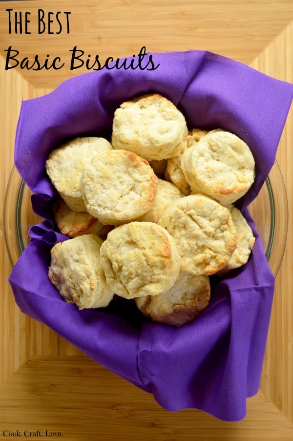 This biscuit recipe is so basic you'll want to whip them up for anything from biscuits and gravy to fried chicken and everything in between! Spice up these biscuits by adding savory ingredients!
