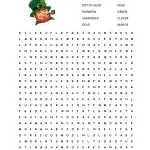 St. Patrick’s Day Word Search {free printable!}