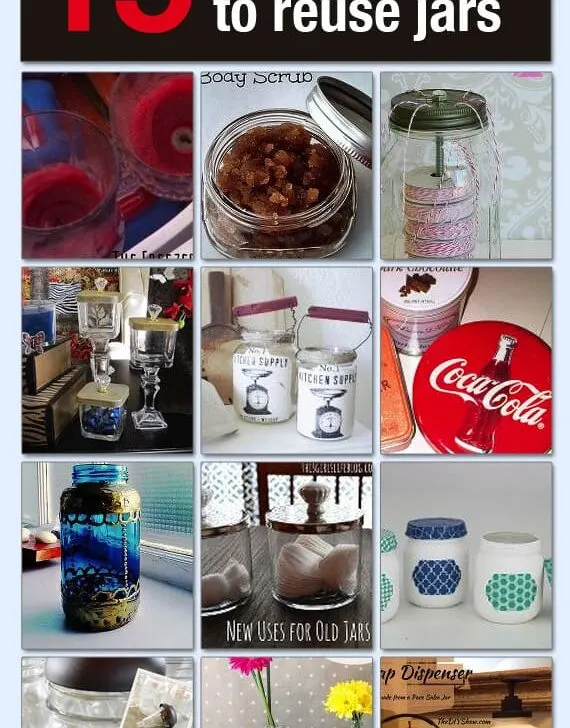 I put together a list of 15 awesome ways to reuse old jars for Hometalk! From repurposing mason jars into crafts to body scrubs and more come get some new ideas for those leftover mason jars!