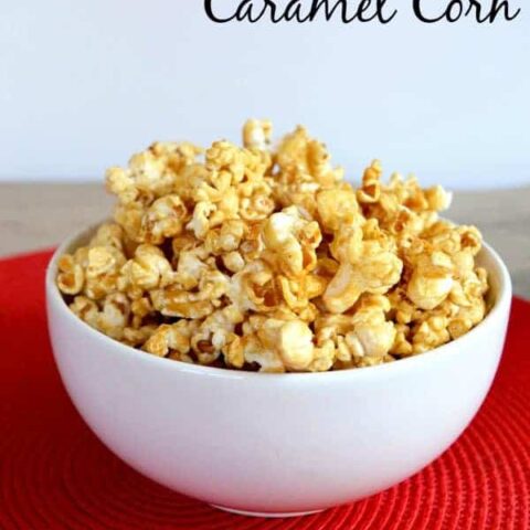 Old fashioned caramel corn isn't just for the fair anymore! Make this super easy caramel corn at home and enjoy a sweet snack any time.