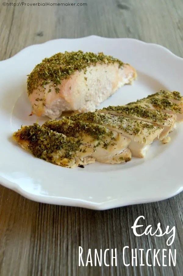 Try this homemade ranch dip mix for an easy weeknight {or any night} ranch chicken recipe!  You'll never guess how easy and versatile this is!