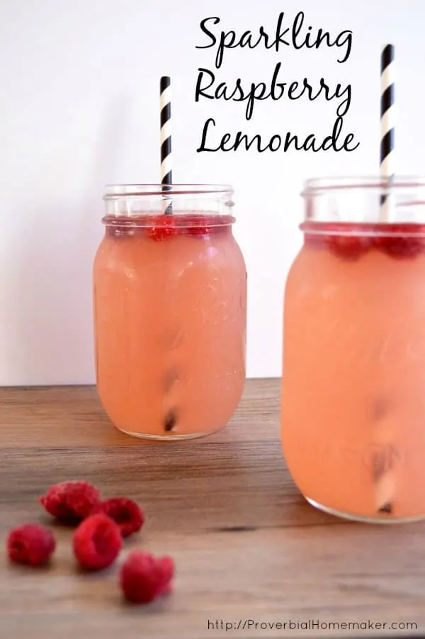 Sparkling raspberry lemonade is the perfect lemonade punch to serve to mom this mother's day