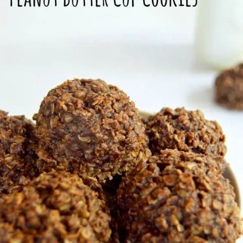 Creamy peanut butter and rich chocolate combine to make these delicious and healthy no bake cookies a hit in any house! Try this no bake cookie recipe in lunches or even as a snack or quick breakfast!