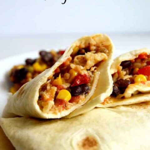Get dinner on the table in less than ten minutes with these easy 10 minute weeknight burritos! Burritos so easy you won't believe you actually made them!