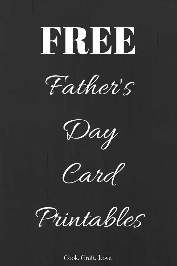 Father's day is a great way to celebrate dad in adorable style with one of these fun and free father's day card printables!