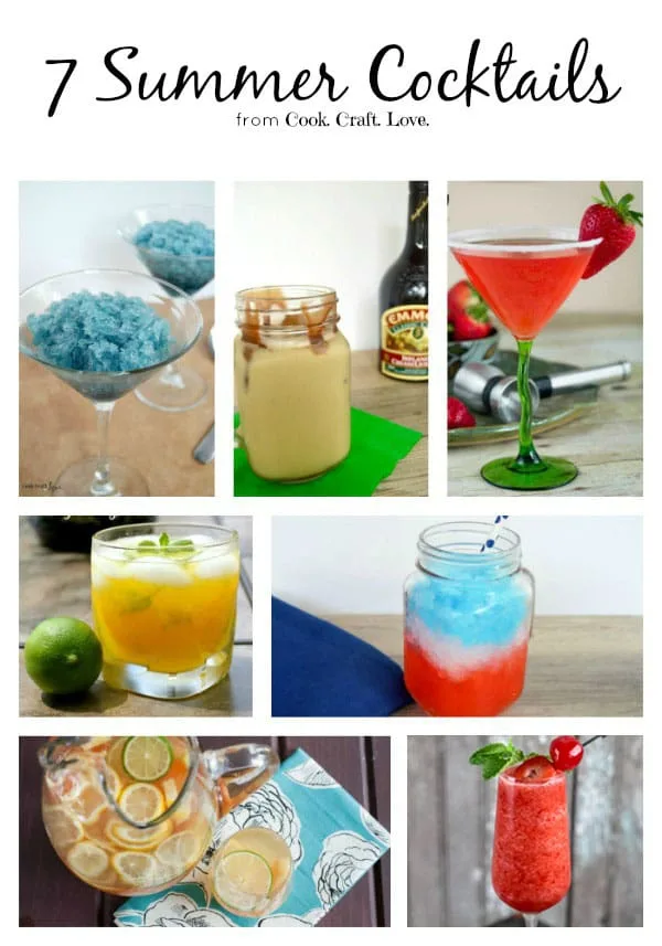 Need a delicious summer cocktail recipe? Here are 7 perfect summer cocktails for your next night in, dinner with friends, or bbq!