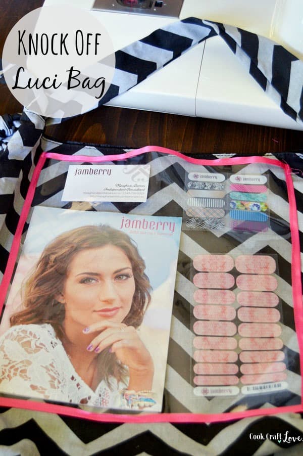 Luci Bag's are a great way to advertise your business but are also pricey! Here is my super simple DIY Luci Bag knock off tutorial!