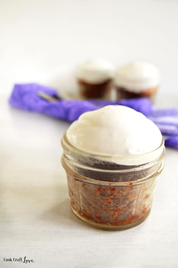 Mason jar cupcakes are perfect for picnics, care packages, and school lunches! Pack these single serving mason jar cupcakes for a special treat anywhere!