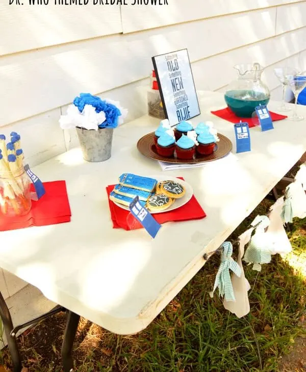 Dr. Who is a phenomenon in our house so of course when my best friend got married I had to throw her a Dr. Who themed bridal shower!
