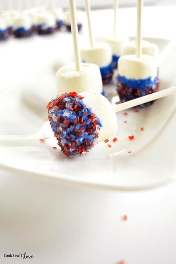 Simple DIY Marshmallow Pops are so easy the kids can make them but elegant enough to serve them at your next party, baby shower, or holiday gathering as a fun marshmallow pop centerpiece and easy treat.