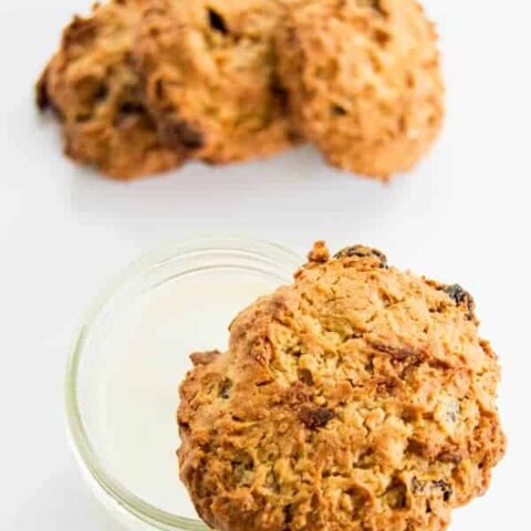 I never thought I'd see the day where I baked some avocado into a cookie but it's the perfect amount of fat for a dairy free oatmeal raisin cookie your whole family will love!
