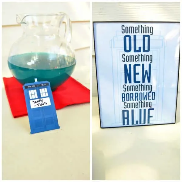 Dr. Who is a phenomenon in our house so of course when my best friend got married I had to throw her a Dr. Who themed bridal shower!