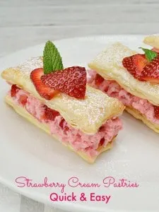 Strawberry Cream Pastries-P