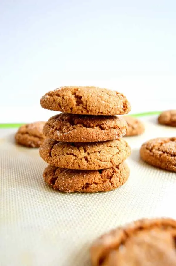 Chewy molasses cookies are my version of a family favorite!