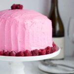 Chardonnay Cake with Raspberry Buttercream
