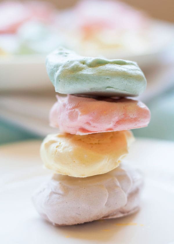 These beautiful and easy Easter Meringue Cookies are the perfect little dessert treats for Spring.