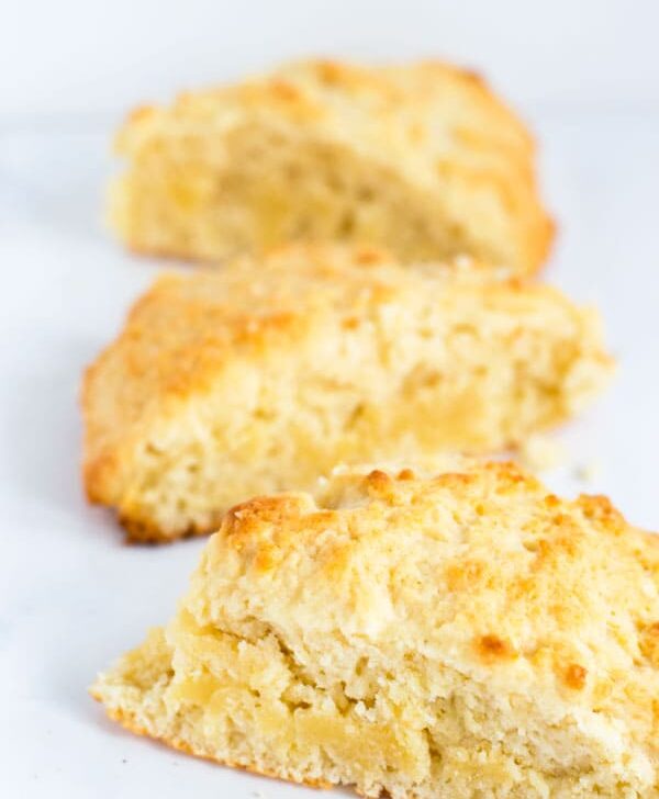 Old fashioned sour cream scones are perfect slathered with jam, butter, or clotted cream!