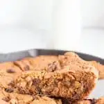Peanut Butter Cup Skillet Cookie {Inspired by Series}
