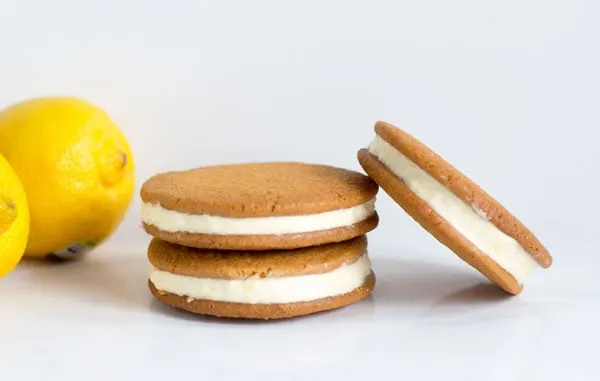 Soft sugar cookies are the perfect cookie for these sweet and tart lemon cheesecake sandwich cookies!