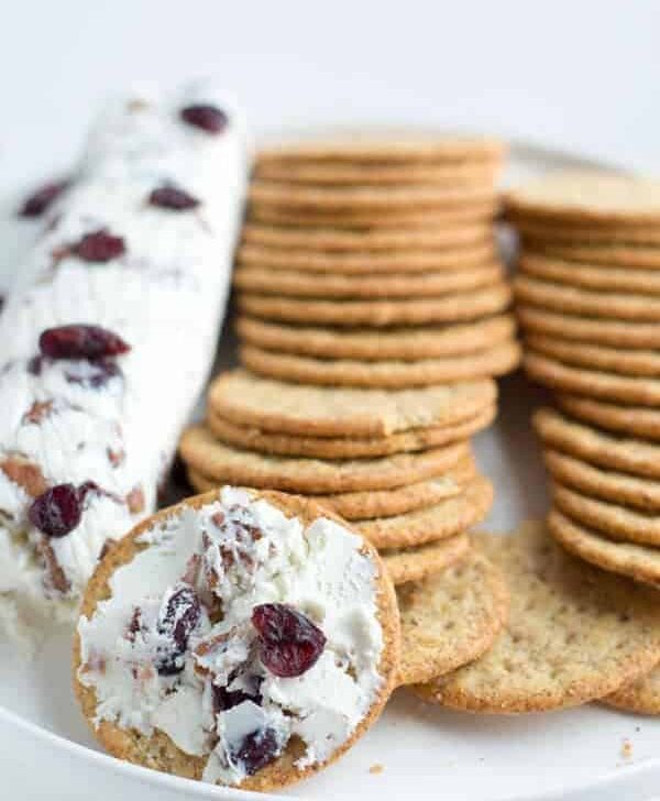 Whipped feta cheese spread takes my favorite tangy feta cheese and turns it into a spreadable dip perfect for your next summer party!