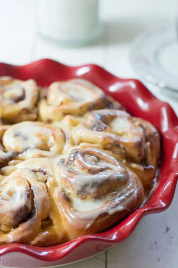 Apple pie cinnamon rolls are the perfect fall breakfast or brunch treat!