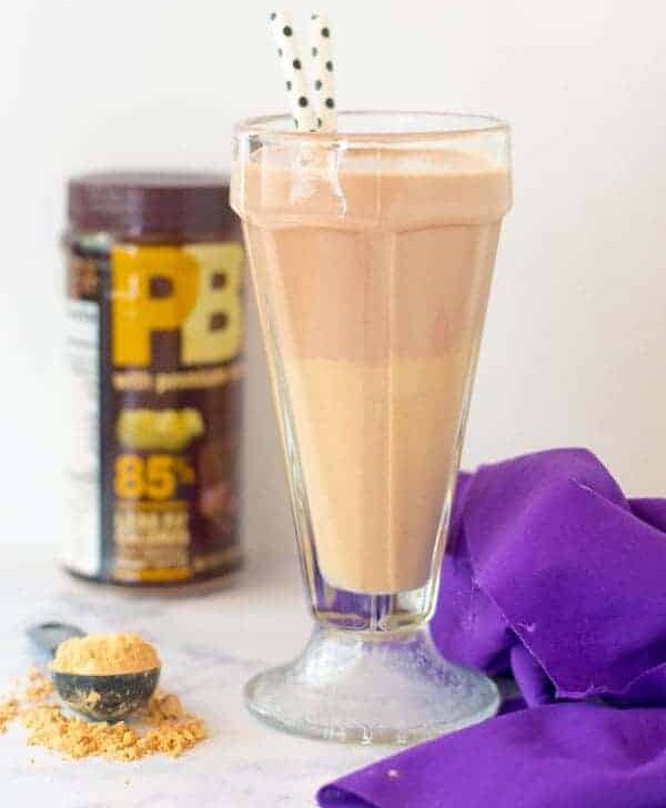 Chocolate and peanut butter come together yet again in a classic mash up in this chocolate peanut butter smoothie!