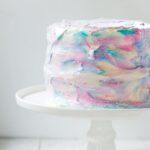 Easy Marble Gender Reveal Cake