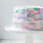 Easy Marble Gender Reveal Cake