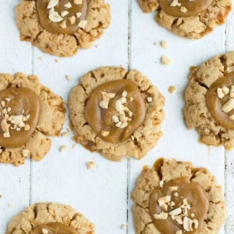 Peanut brittle shines in these peanut brittle cookies that are a great way to use up leftover brittle from the holidays!