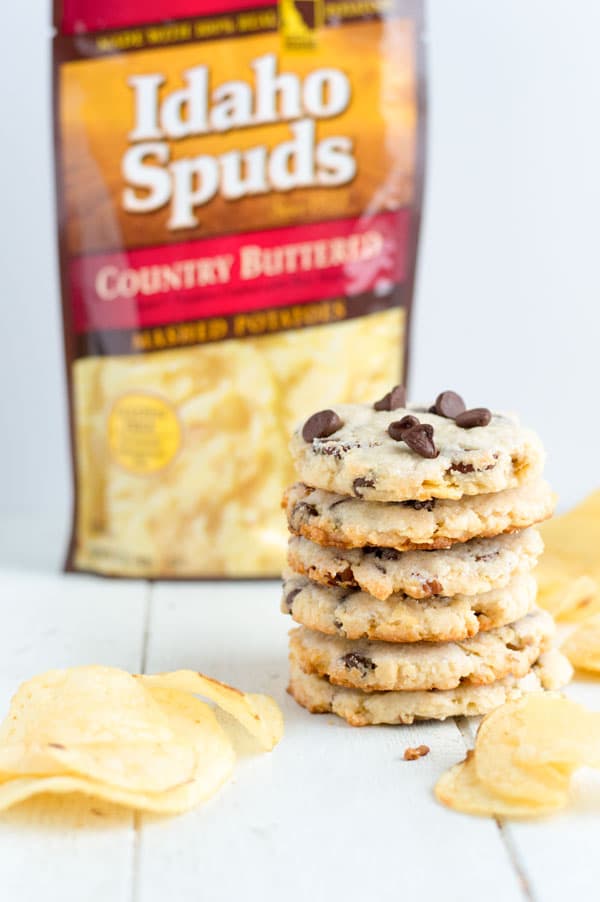 Sweet and salty is a winning combination and these potato chip cookies are perfect for your Game Day party this year!