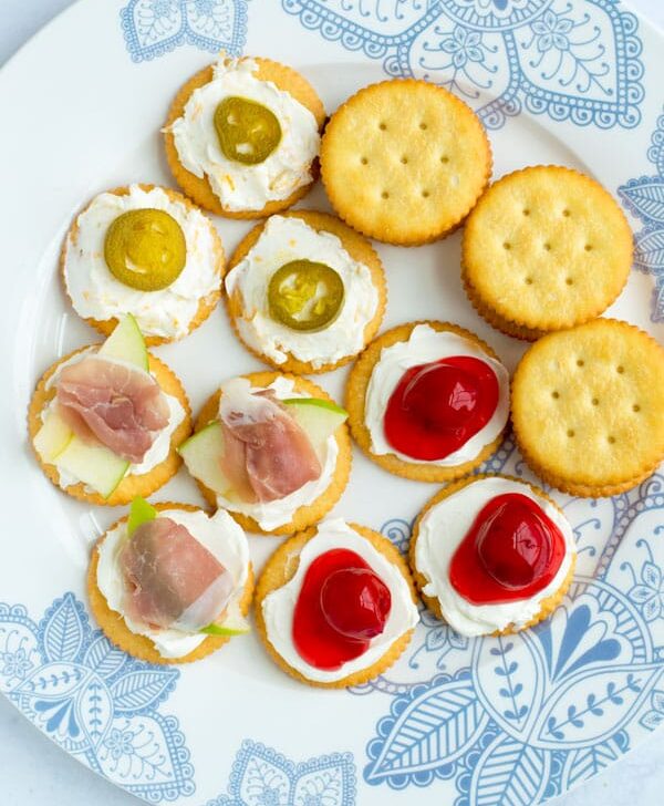 There's nothing worse than not being able to feed somebody who comes over to your house. Consider your problem solved with these simple last minute RITZ Cracker appetizers! Each one is ready in just 10 minutes or less and these sweet and savory starters are perfect for a crowd or last minute guest!