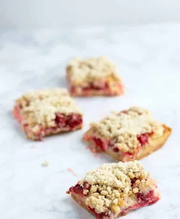 These cherry pie bars are the perfect spring and summer dessert. They're great for picnics, potlucks, school lunches and more!