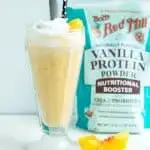 Healthy Peach Protein Milkshake