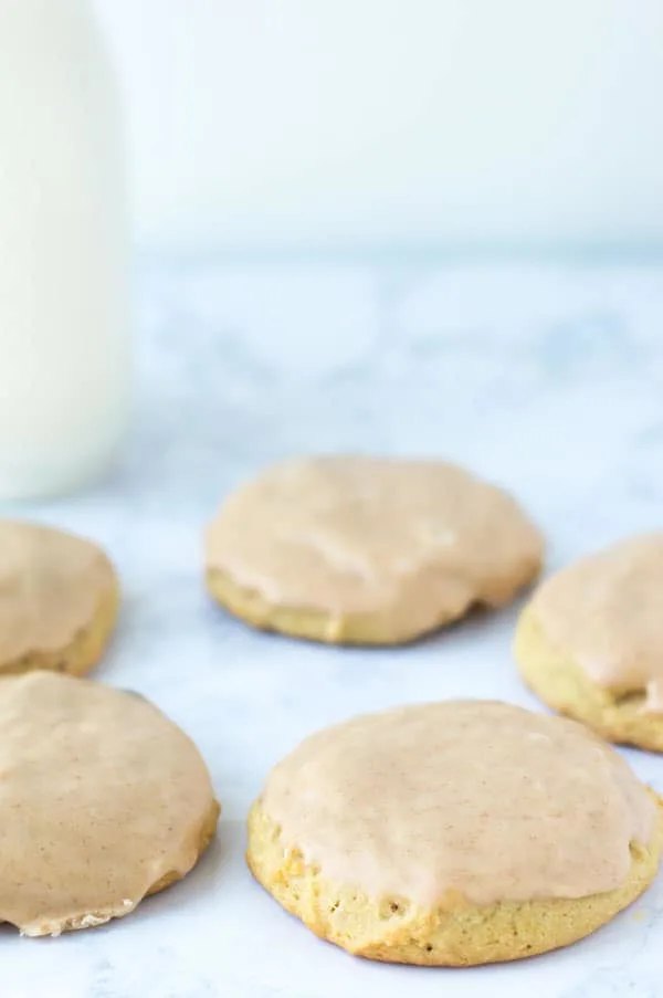 Soft maple cinnamon sugar cookies are the perfect fall cookie to share with friends and family.